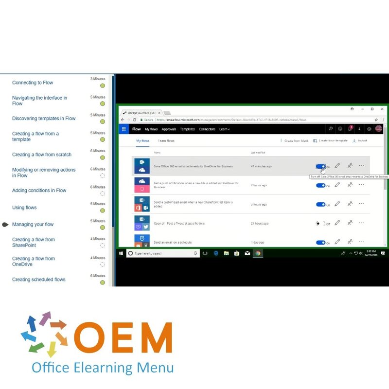 Microsoft Flow Course E-Learning