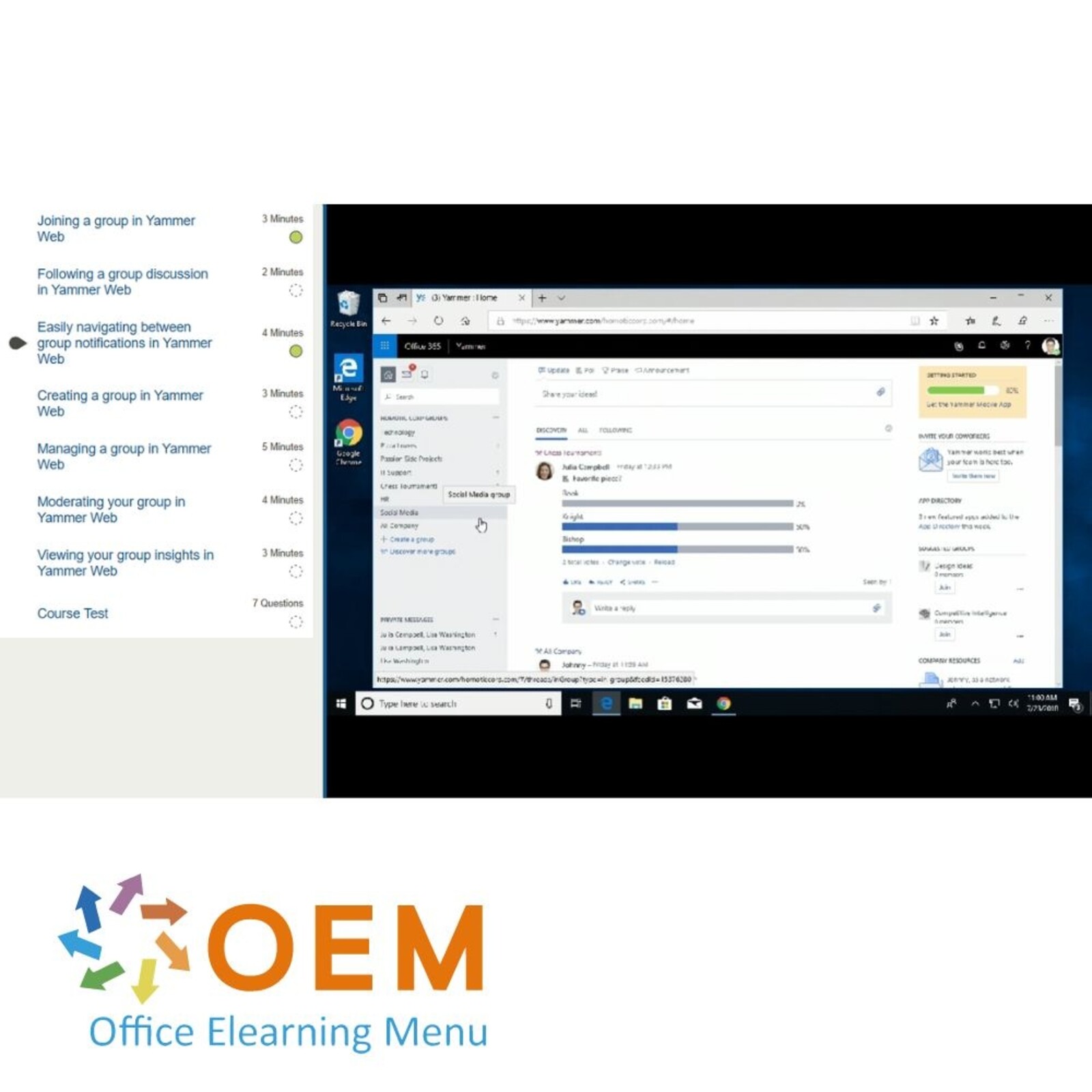 Microsoft Office 365 Microsoft Office 365 Yammer Course E-Learning