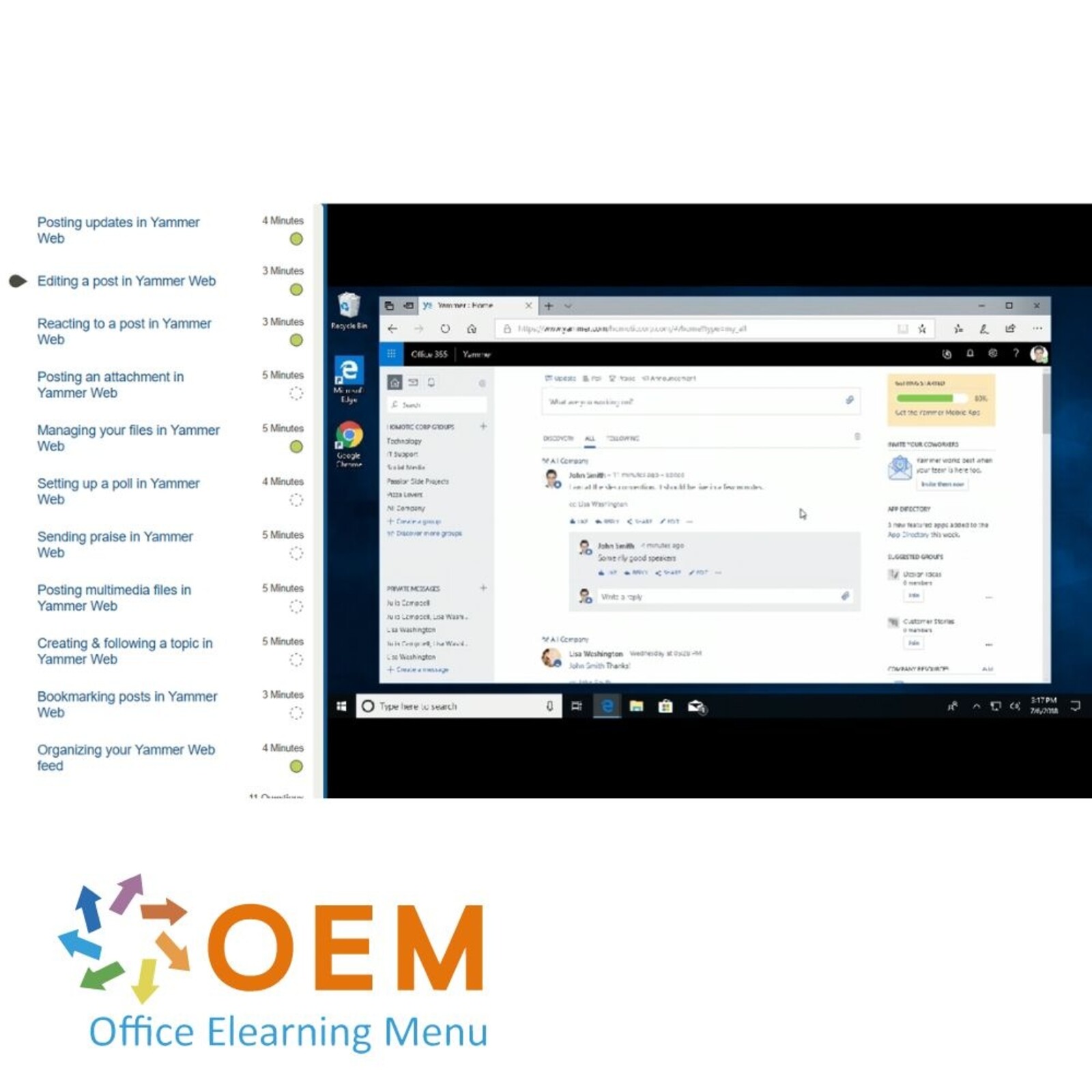 Microsoft Office 365 Microsoft Office 365 Yammer Cursus E-Learning