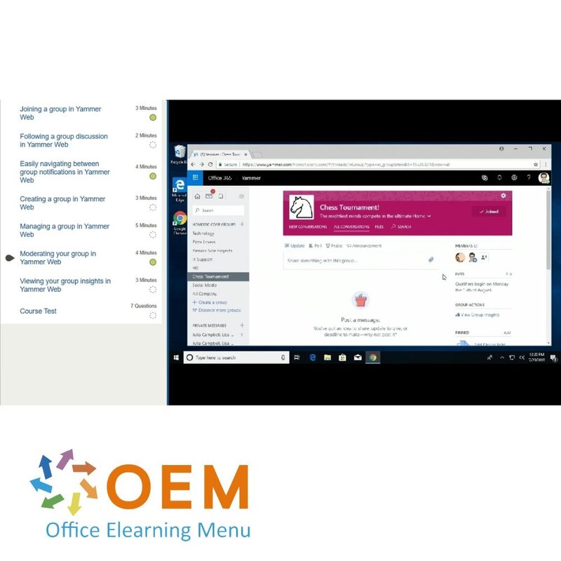 Microsoft Office 365 Yammer Course E-Learning