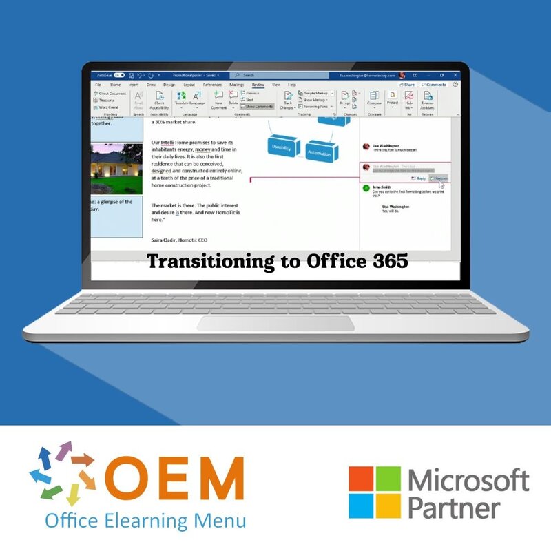 Transitioning to Office 365 Course E-Learning