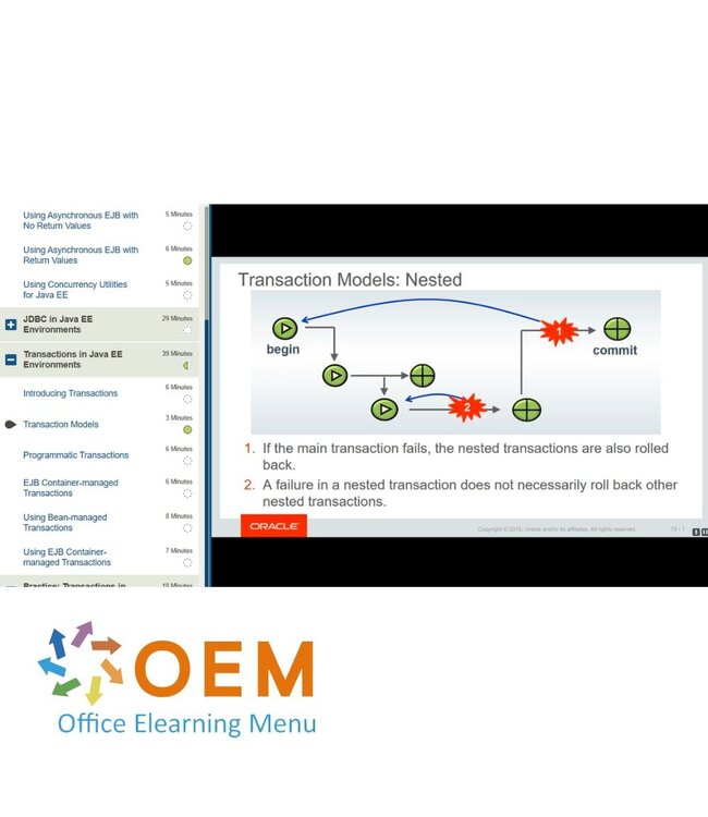 Oracle Java EE 7 Back end Server Application Development Training