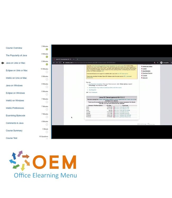 Oracle Getting Started with Java Programming Training