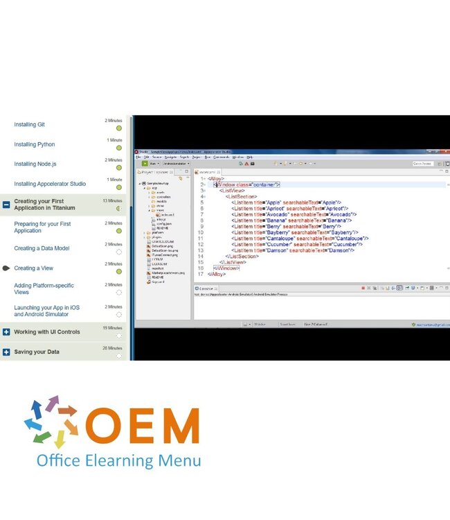 OEM Creating Mobile Apps with Appcelerator Titanium Training