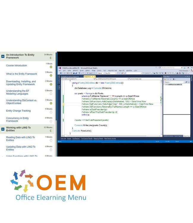 Microsoft Microsoft Entity Framework Training