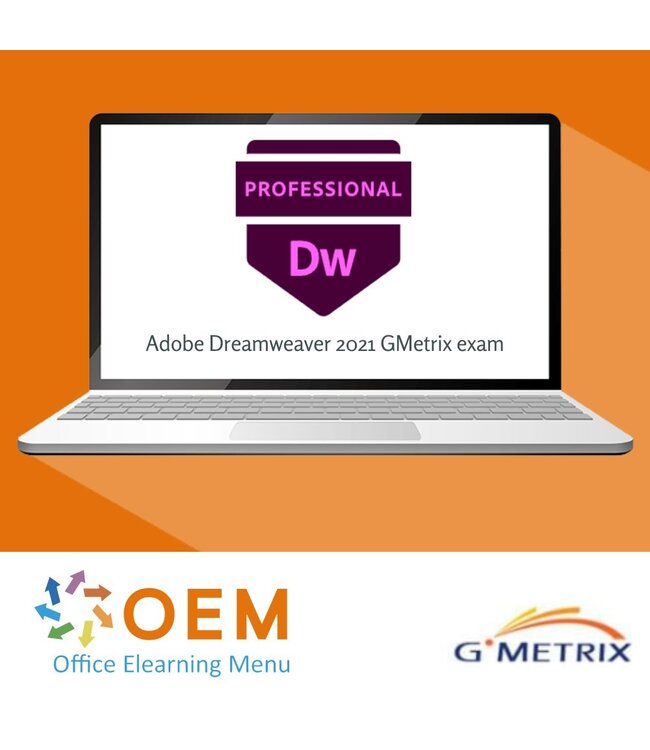 Adobe Adobe Dreamweaver 2021 GMetrix Practice Exam