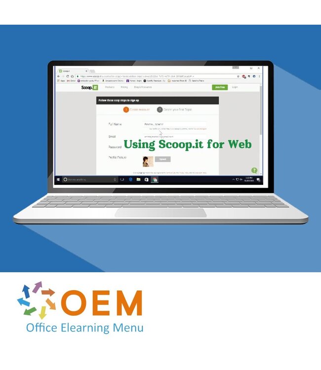 OEM Using Scoop.it for Web Training