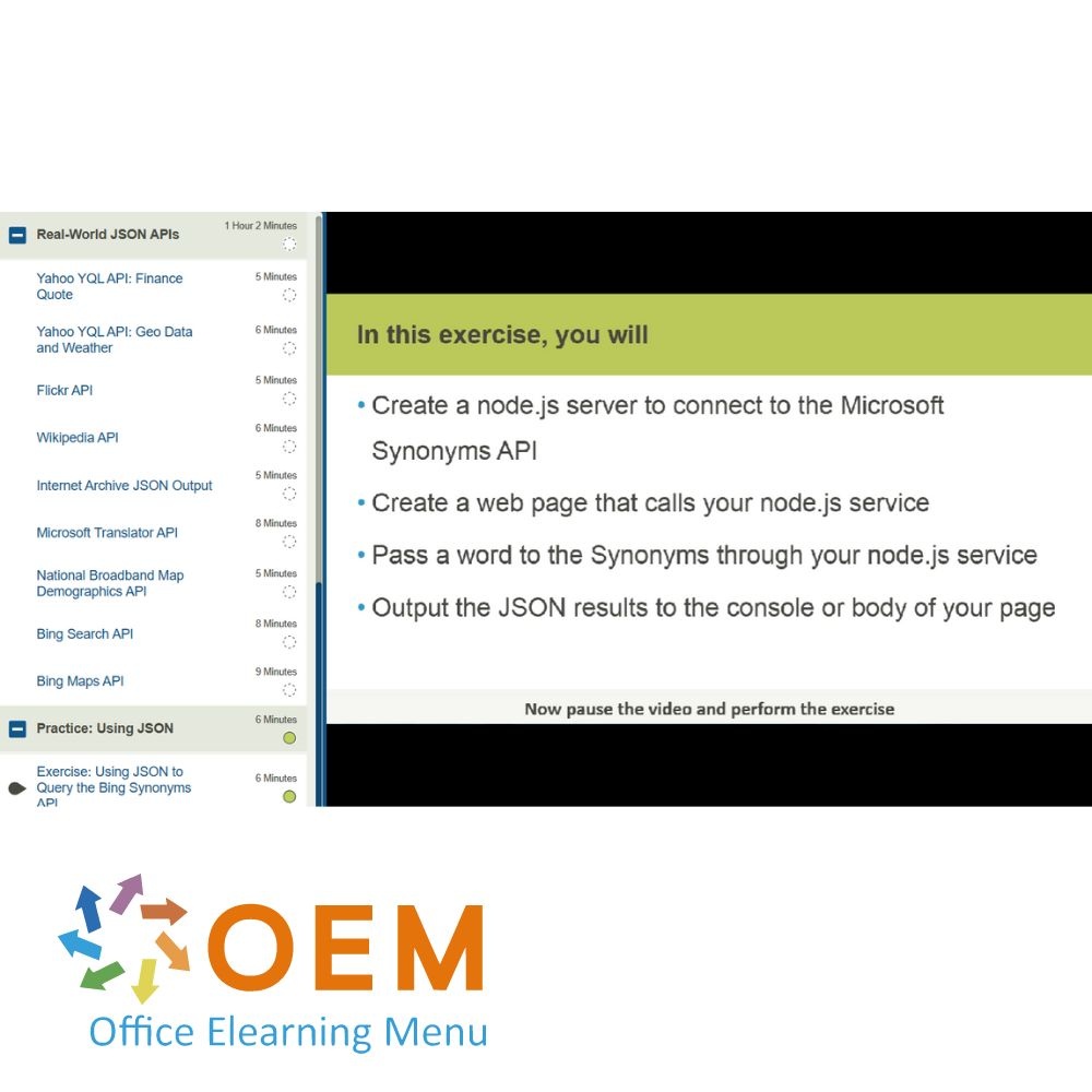 JSON Fundamentals E-Learning Training Online - OEM ICT Trainingen & Advies