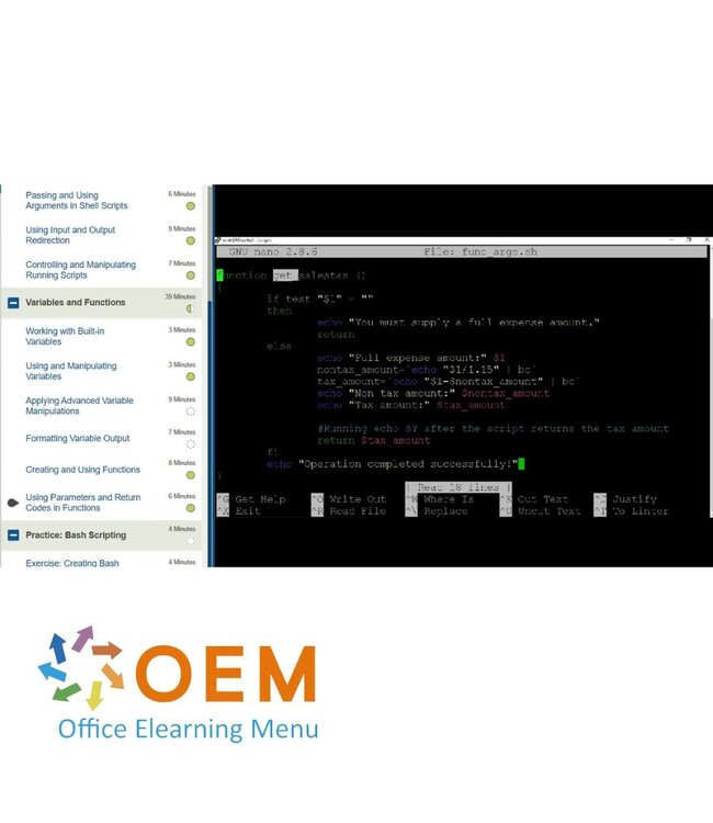 OEM Shell Scripting Essentials Training