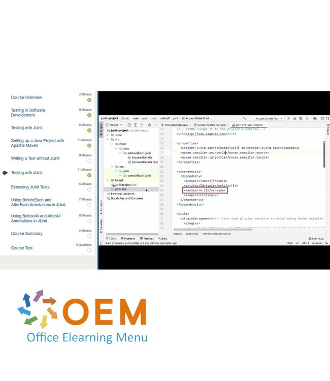 OEM Testing with JUnit Training