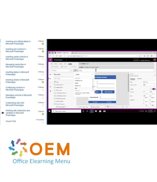 Microsoft Microsoft PowerApps M55265 Training