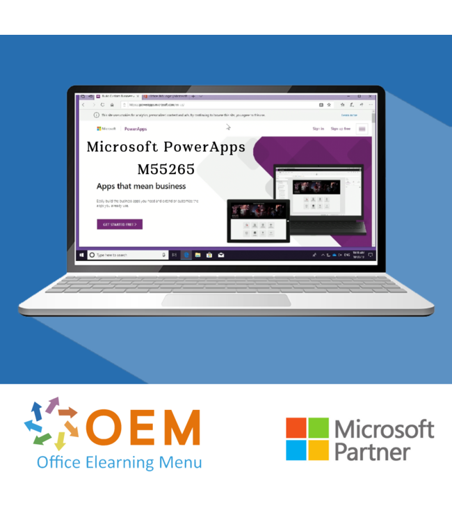 Microsoft Microsoft PowerApps M55265 Training