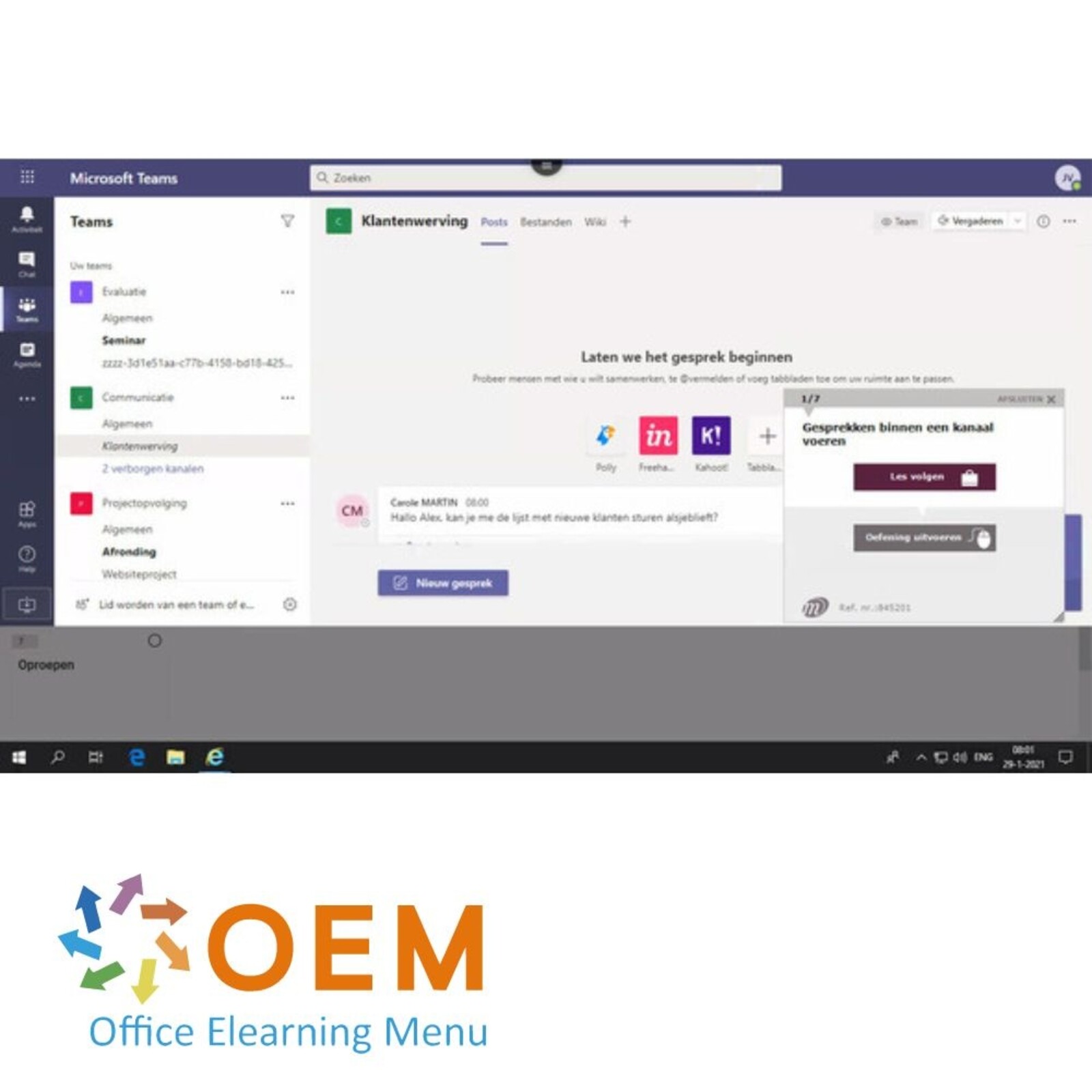 Microsoft Teams Training: Effectief Samenwerken in Teams Microsoft Teams Course E-Learning