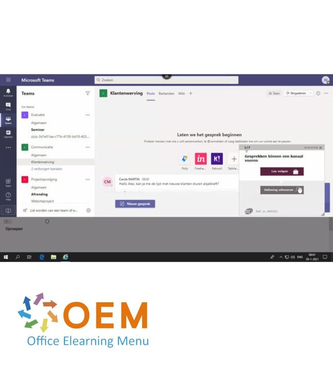 Microsoft Microsoft Teams Cursus E-Learning