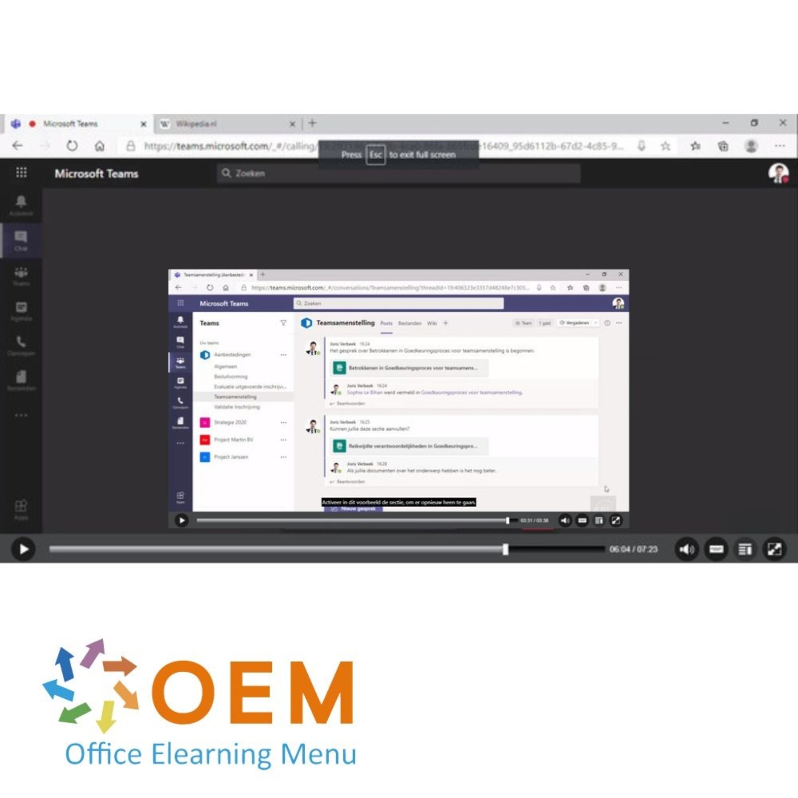 Microsoft Teams Training: Effectief Samenwerken in Teams Microsoft Teams Course E-Learning