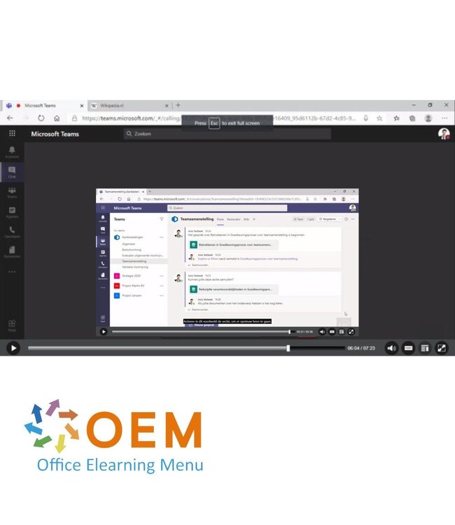 Microsoft Microsoft Teams Course E-Learning