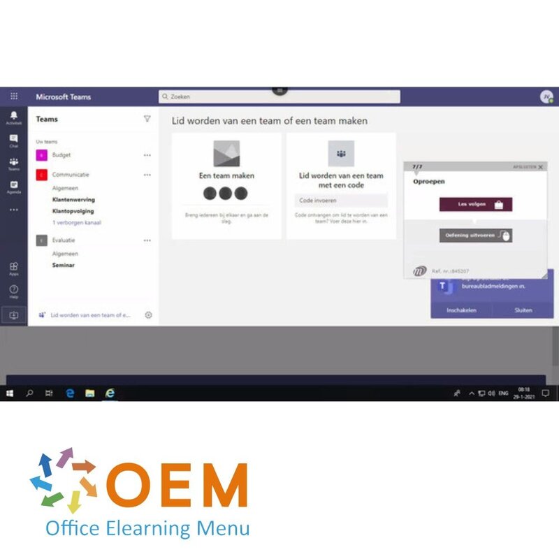 Microsoft Teams Cursus E-Learning