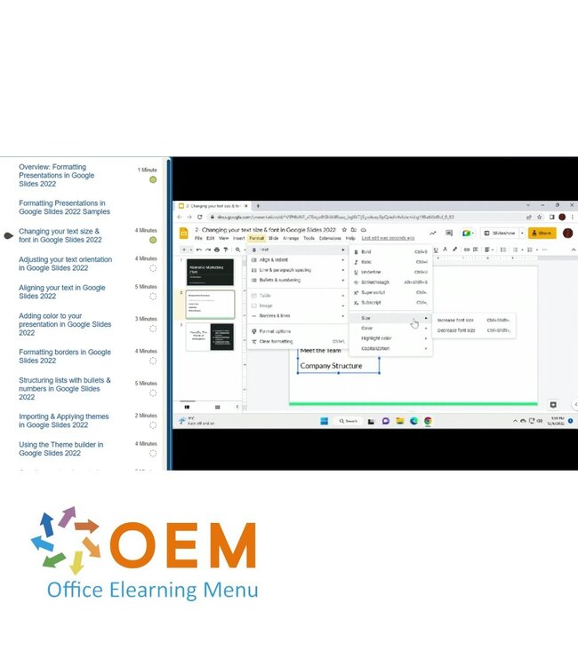 Google Google Slides Course E-Learning