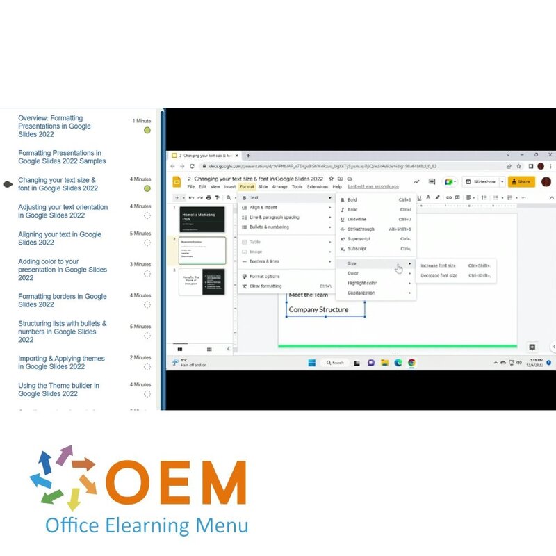 Google Slides Course E-Learning