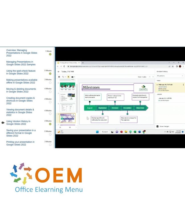 Google Google Slides Cursus E-Learning