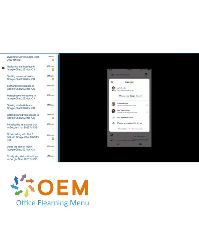 Google Google Chat Course E-Learning