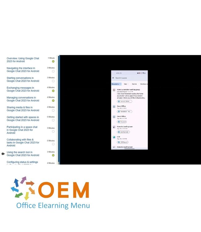 Google Google Chat Course E-Learning