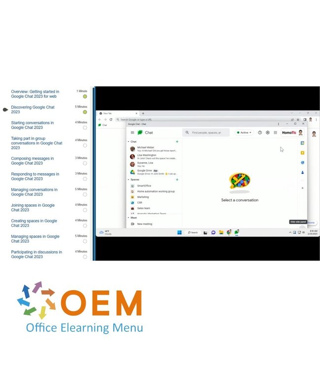Google Google Chat Course E-Learning