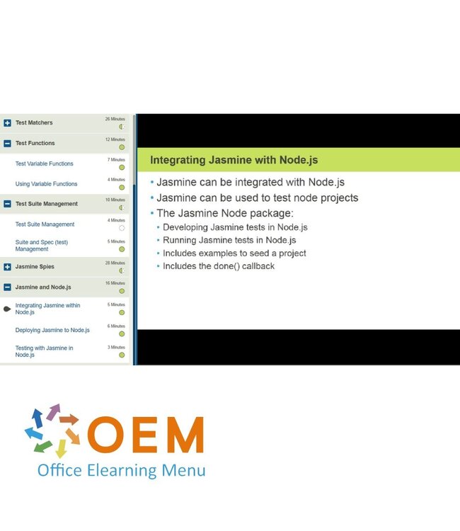 OEM Using Jasmine in Testing Training