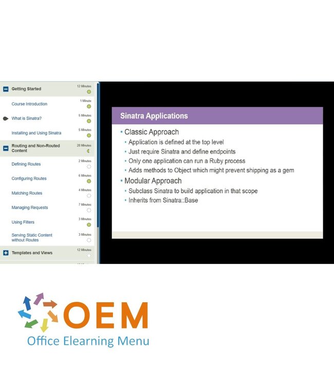 OEM Creating Web Applications with Sinatra Training
