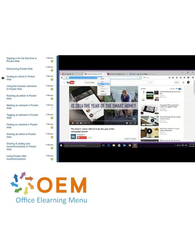 Pocket Using Pocket for Web Training