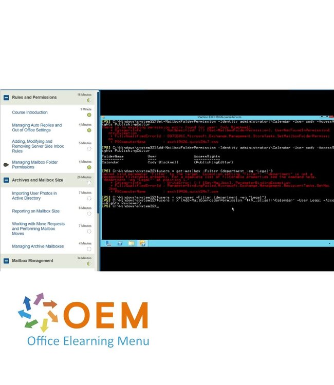 Microsoft Microsoft PowerShell and Exchange Server Training