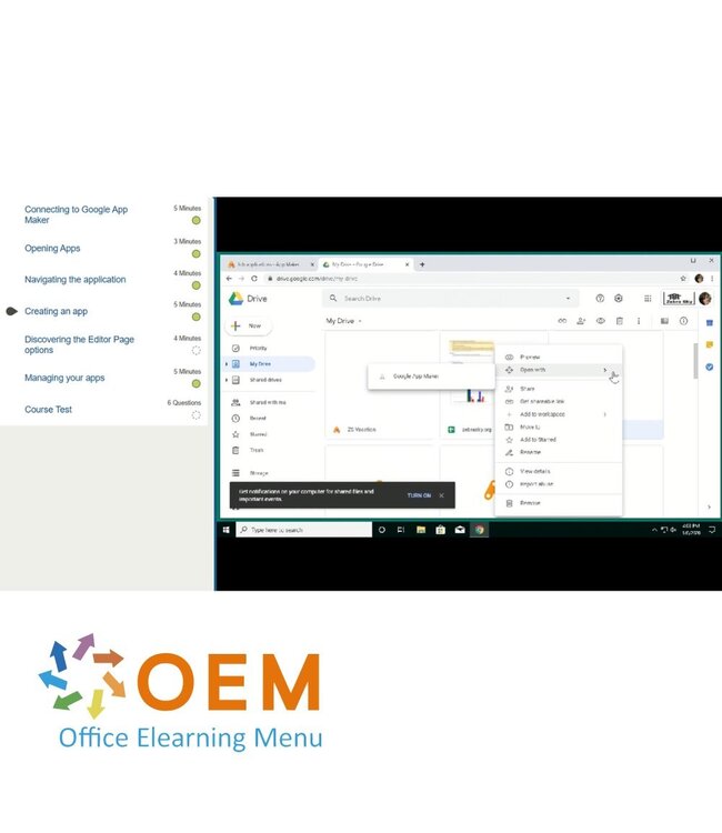 OEM Google App Maker Course E-Learning