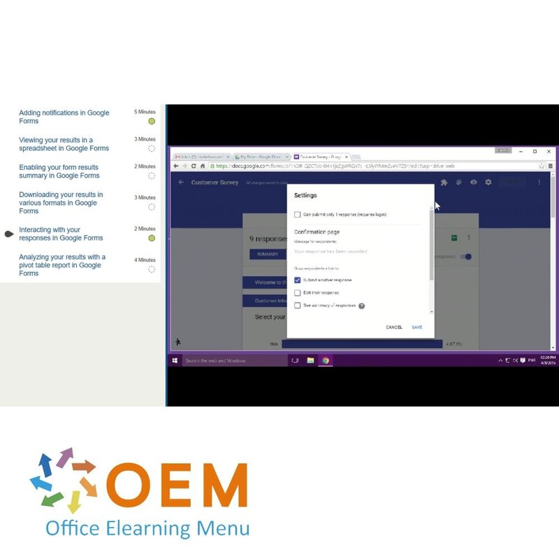 Google Forms Course E-Learning