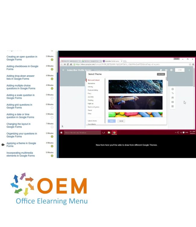 Google Google Forms Cursus E-Learning