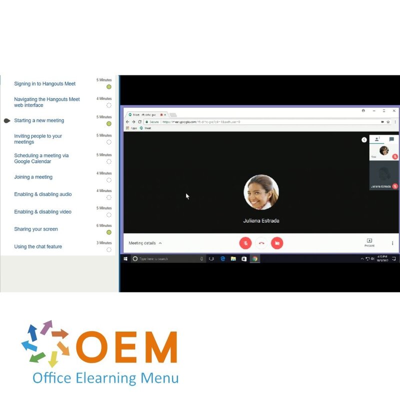 Google Hangouts Meet Course E-Learning