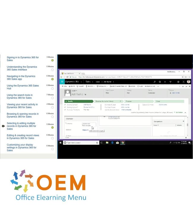 Microsoft Microsoft Dynamics 365 Training