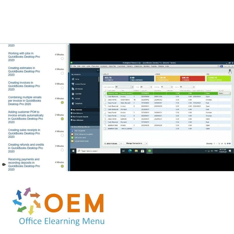 QuickBooks Pro 2020 Training