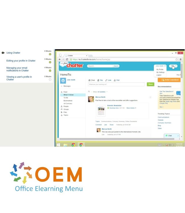 Salesforce Fundamentals of Salesforce Chatter Training