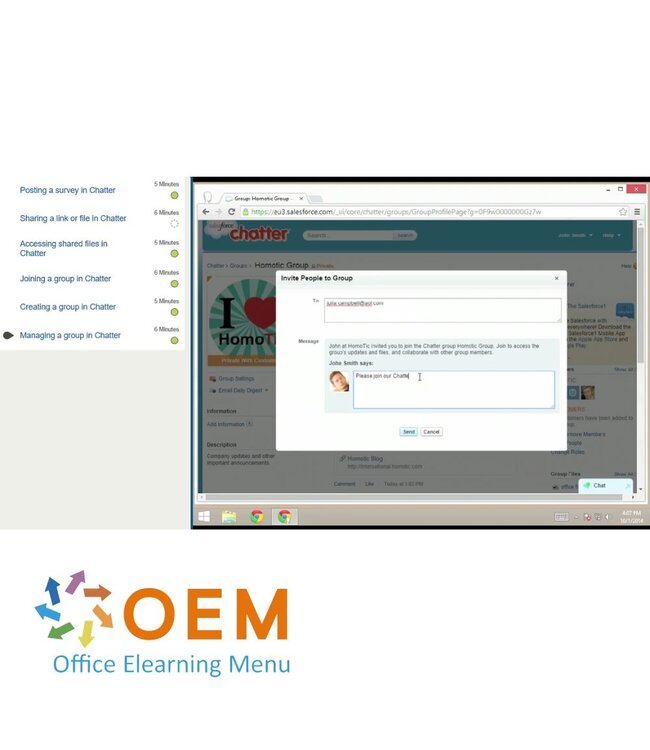Salesforce Fundamentals of Salesforce Chatter Training