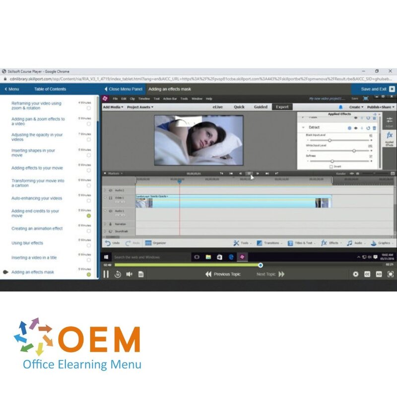 Adobe Premiere Elements 13 Cursus E-Learning