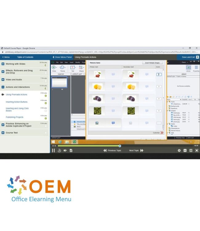 Adobe Adobe Captivate 8 Fundamentals Course E-Learning