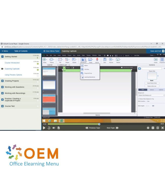 Adobe Adobe Captivate 8 Fundamentals Course E-Learning