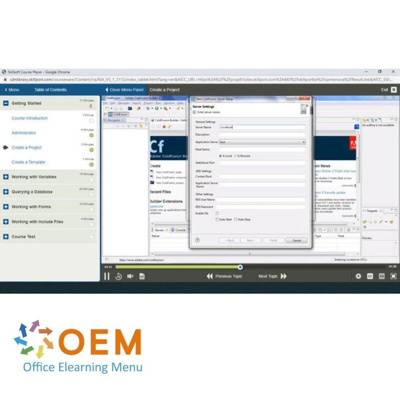 Adobe ColdFusion 10 Cursus E-Learning