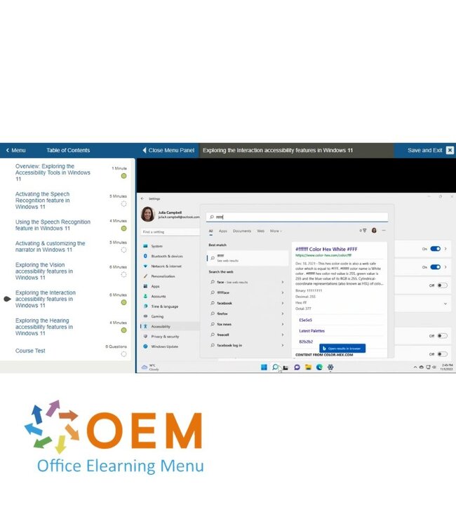 Microsoft Windows 11 E-Learning