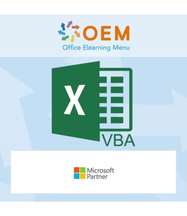 Microsoft Cursus Excel VBA Incompany Training