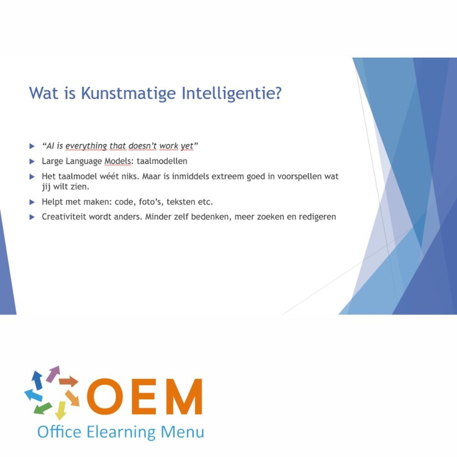 OEM Office Elearning Menu Digitaal Excelleren: Boost jouw digitale vaardigheden & productiviteit