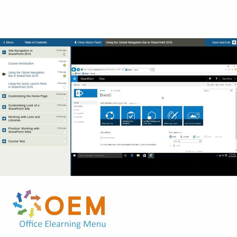 SharePoint 2016 Course E-Learning
