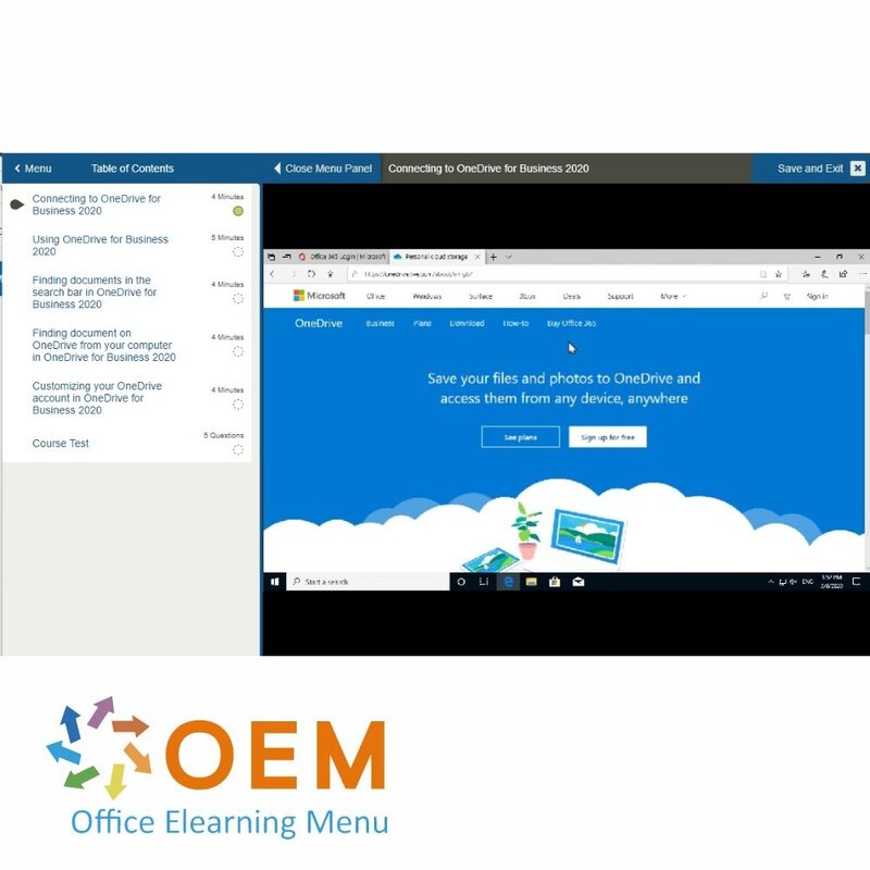 OneDrive for Business Course E-Learning