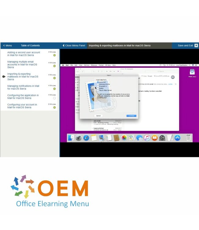 OEM Mac Mail for Sierra Training