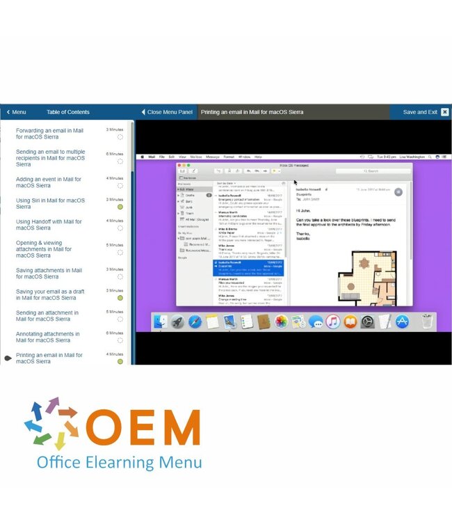 OEM Mac Mail for Sierra Training